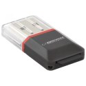 Czytnik kart pamięci microSD USB 2.0 Esperanza EA134K (czarny) Esperanza